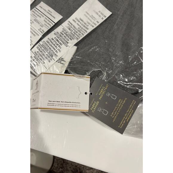 NEW PB Patio Dining CHAIR CUSHION SUNBRELLA X-Back Bistro Slate Gray 18.4"x17.3" - Picture 10 of 12